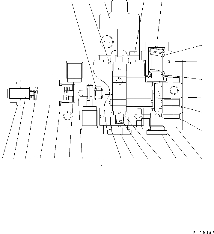 Схема запчастей Komatsu WA300-3A - УПРАВЛ-Е ТОРМОЗОМ (КЛАПАН ВЫКЛ. СТОЯНОЧН. ТОРМОЗА)(№-) КАБИНА ОПЕРАТОРА И СИСТЕМА УПРАВЛЕНИЯ