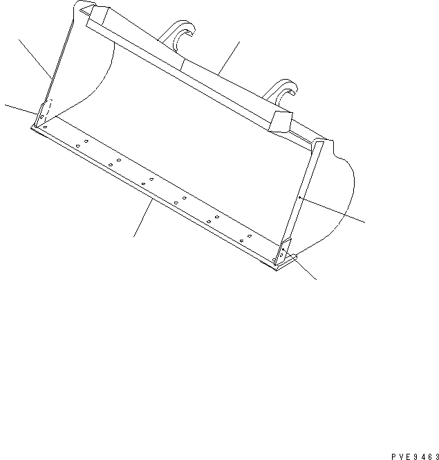 Схема запчастей Komatsu WA300-3A - COUPLER КОВШ ДЛЯ ЛЕГК. МАТЕРИАЛОВ¤ .M (С РЕЖУЩ. КРОМКОЙ НА БОЛТАХ .M) РАБОЧЕЕ ОБОРУДОВАНИЕ