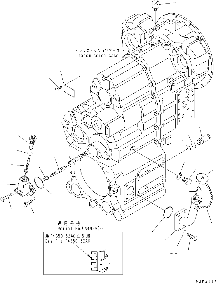 Схема запчастей Komatsu WA300-3CS - ТРАНСМИССИЯ (АКСЕССУАРЫ) ТРАНСМИССИЯ