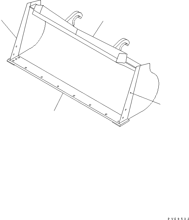 Схема запчастей Komatsu WA300-3CS - COUPLER КОВШ ДЛЯ ЛЕГК. МАТЕРИАЛОВ¤ .M (С РЕЖУЩ. КРОМКОЙ НА БОЛТАХ .M)(№-) РАБОЧЕЕ ОБОРУДОВАНИЕ