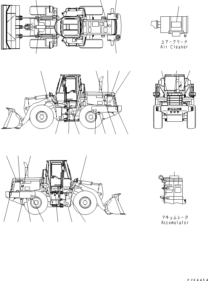 Схема запчастей Komatsu WA300-3CS - МАРКИРОВКА(№-) МАРКИРОВКА