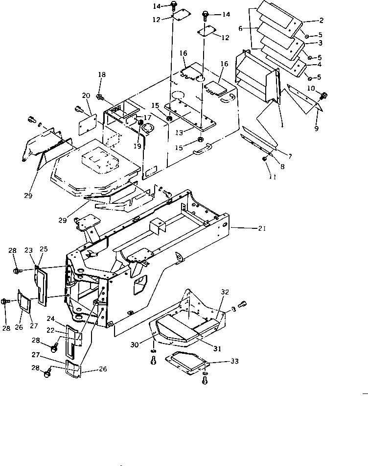 Схема запчастей Komatsu WA320-1 - NOISE ABATEMENT СПЕЦ. APPLICATION ЧАСТИ