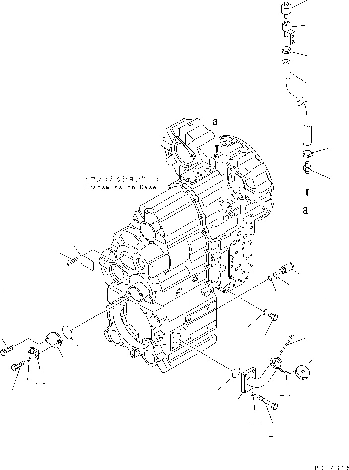 Схема запчастей Komatsu WA320-3 - ТРАНСМИССИЯ (ОНОСЯЩИЕСЯ К НЕЙ ЧАСТИ)(/) СИЛОВАЯ ПЕРЕДАЧА