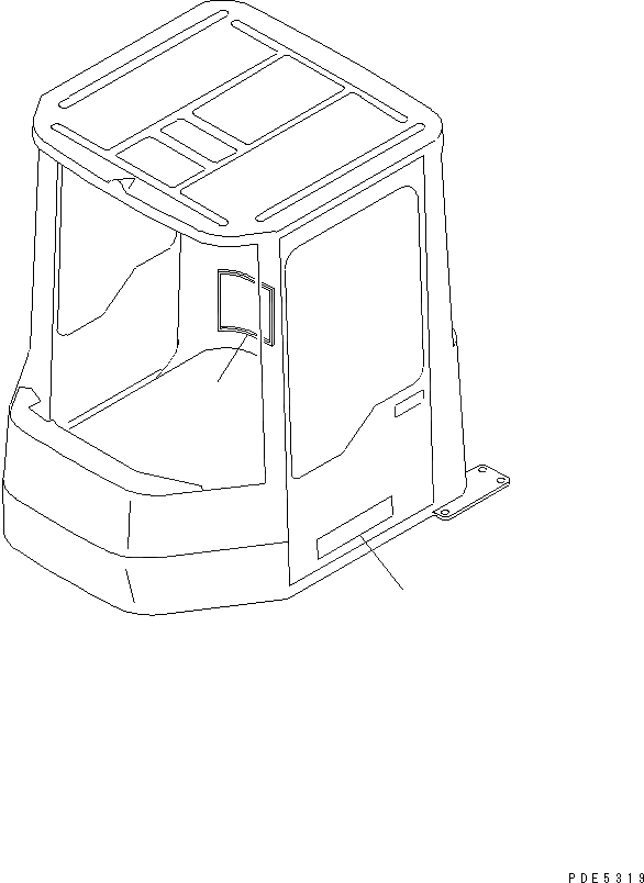 Схема запчастей Komatsu WA320-3 - КАБИНА (МАРКИРОВКА) (SOFT КАБИНА)(№-999) КАБИНА ОПЕРАТОРА И СИСТЕМА УПРАВЛЕНИЯ