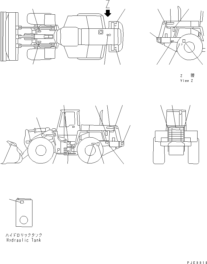 Схема запчастей Komatsu WA320-3 - МАРКИРОВКА (РОССИЯ)(№-) МАРКИРОВКА