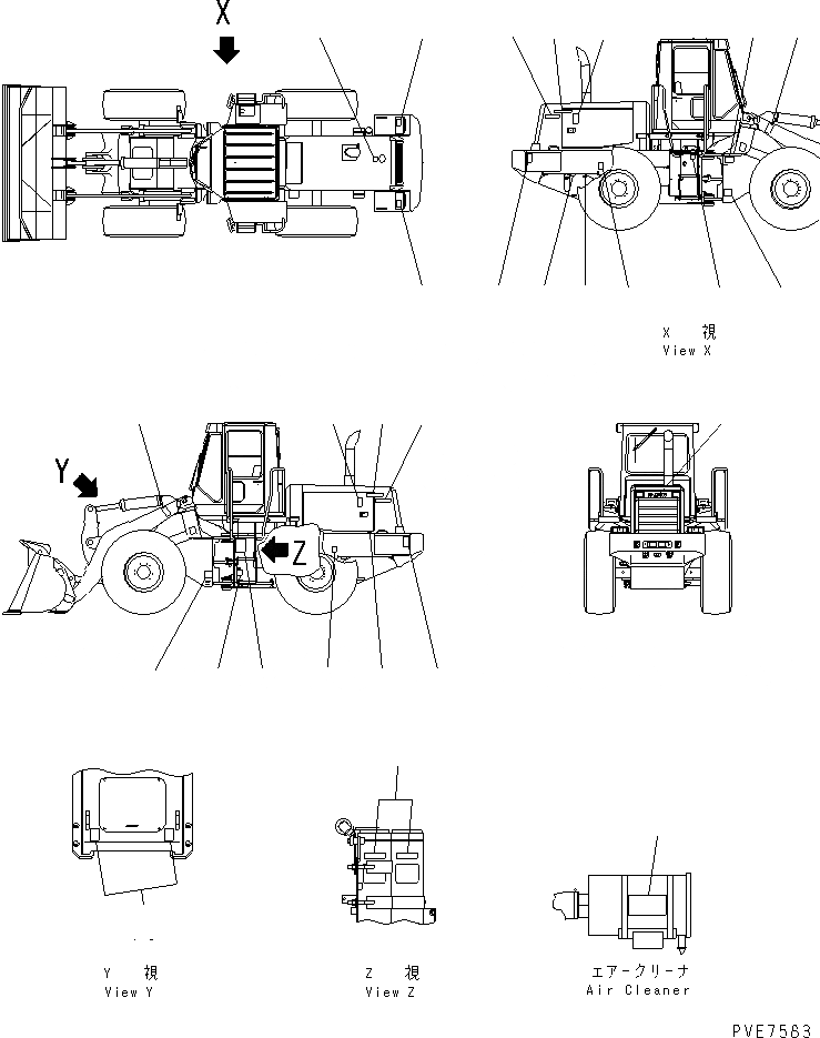 Схема запчастей Komatsu WA320-3 - МАРКИРОВКА (КИТАЙ) МАРКИРОВКА