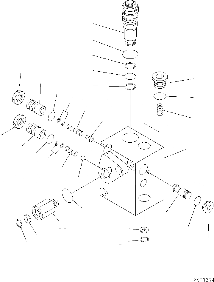 Схема запчастей Komatsu WA320-3 - УПРАВЛ-Е ТОРМОЗОМ (КЛАПАН АККУМУЛЯТОРА) КАБИНА ОПЕРАТОРА И СИСТЕМА УПРАВЛЕНИЯ