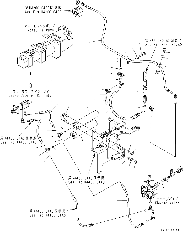 Схема запчастей Komatsu WA320-5 - УПРАВЛ-Е ТОРМОЗОМ (ACUUMLATOR)(№-) КАБИНА ОПЕРАТОРА И СИСТЕМА УПРАВЛЕНИЯ