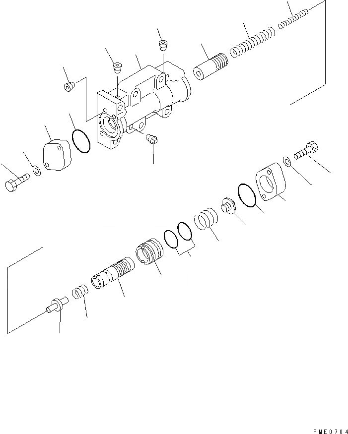 Схема запчастей Komatsu WA320-3 - ТРАНСМИССИЯ MODULATE КЛАПАН(№-) СИЛОВАЯ ПЕРЕДАЧА