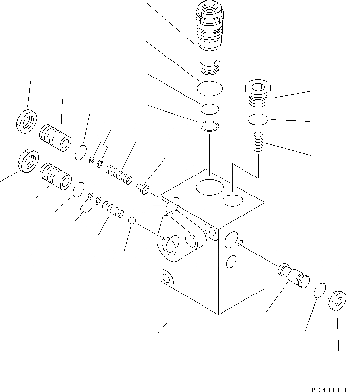 Схема запчастей Komatsu WA320-3 - КЛАПАН АККУМУЛЯТОРА(№-) ВЕДУЩ. ВАЛ¤ ДИФФЕРЕНЦ. И КОЛЕСА