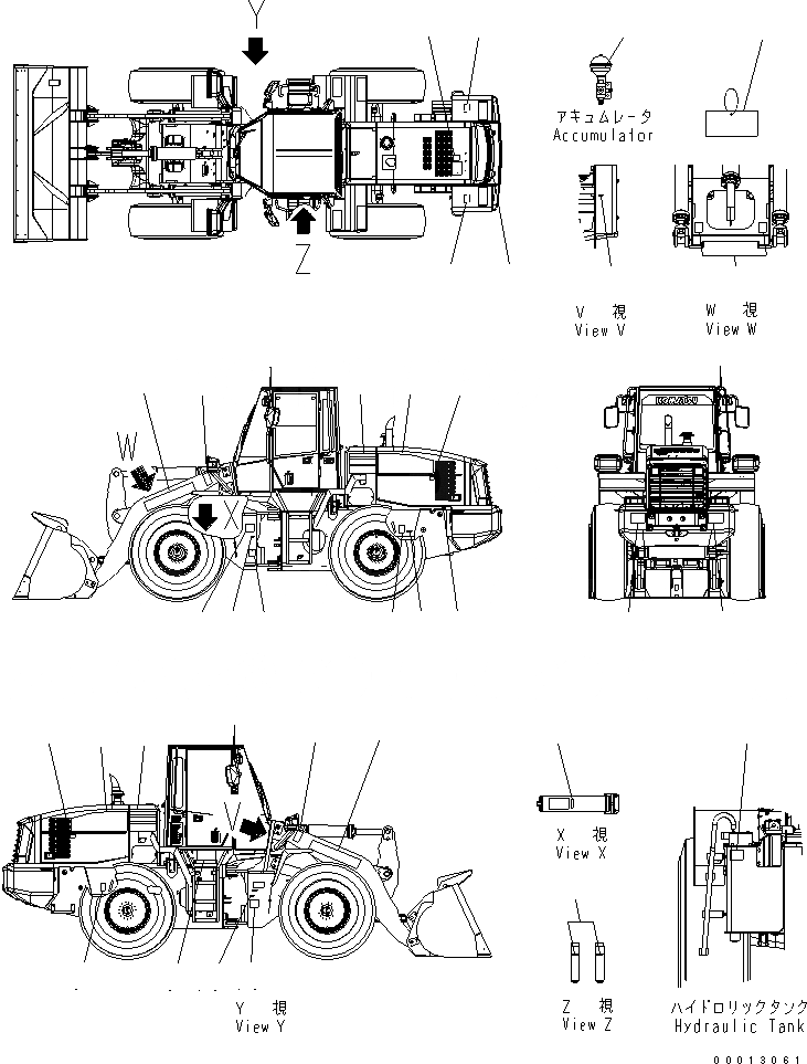 Схема запчастей Komatsu WA320-5 - МАРКИРОВКА (АРАБСК.) МАРКИРОВКА