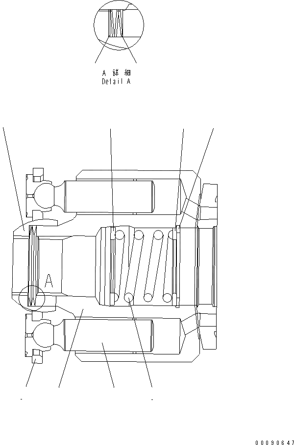 Схема запчастей Komatsu WA320-5 - НАСОС (/7)(№87-) ОСНОВН. КОМПОНЕНТЫ И РЕМКОМПЛЕКТЫ