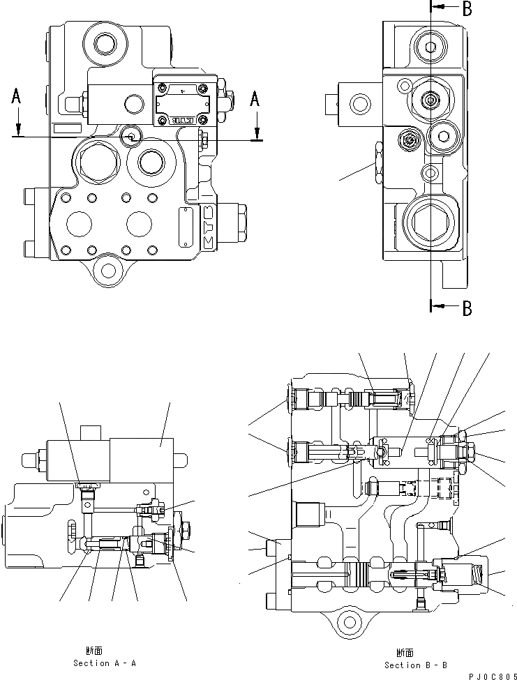 Схема запчастей Komatsu WA320-6 - ГИДРОЛИНИЯ (E.C.S.S. КЛАПАН ВНУТР. ЧАСТИ)(№7-) ГИДРАВЛИКА