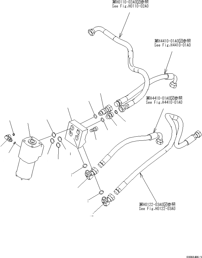 Схема запчастей Komatsu WA320-6 - РУЛЕВ. УПРАВЛЕНИЕ ЗАПРАШИВАЮЩ. КЛАПАН(№7-) КАБИНА ОПЕРАТОРА И СИСТЕМА УПРАВЛЕНИЯ