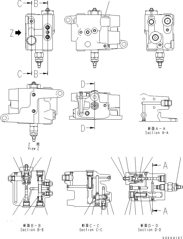 Схема запчастей Komatsu WA320-6 - УПРАВЛ-Е ТОРМОЗОМ (ЗАГРУЗОЧН. КЛАПАН)(№7-) КАБИНА ОПЕРАТОРА И СИСТЕМА УПРАВЛЕНИЯ