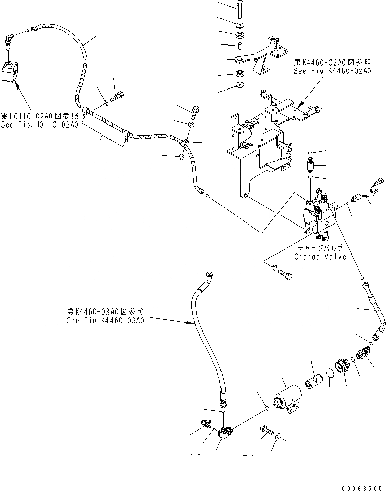 Схема запчастей Komatsu WA320-6 - УПРАВЛ-Е ТОРМОЗОМ (/)(№7-) КАБИНА ОПЕРАТОРА И СИСТЕМА УПРАВЛЕНИЯ
