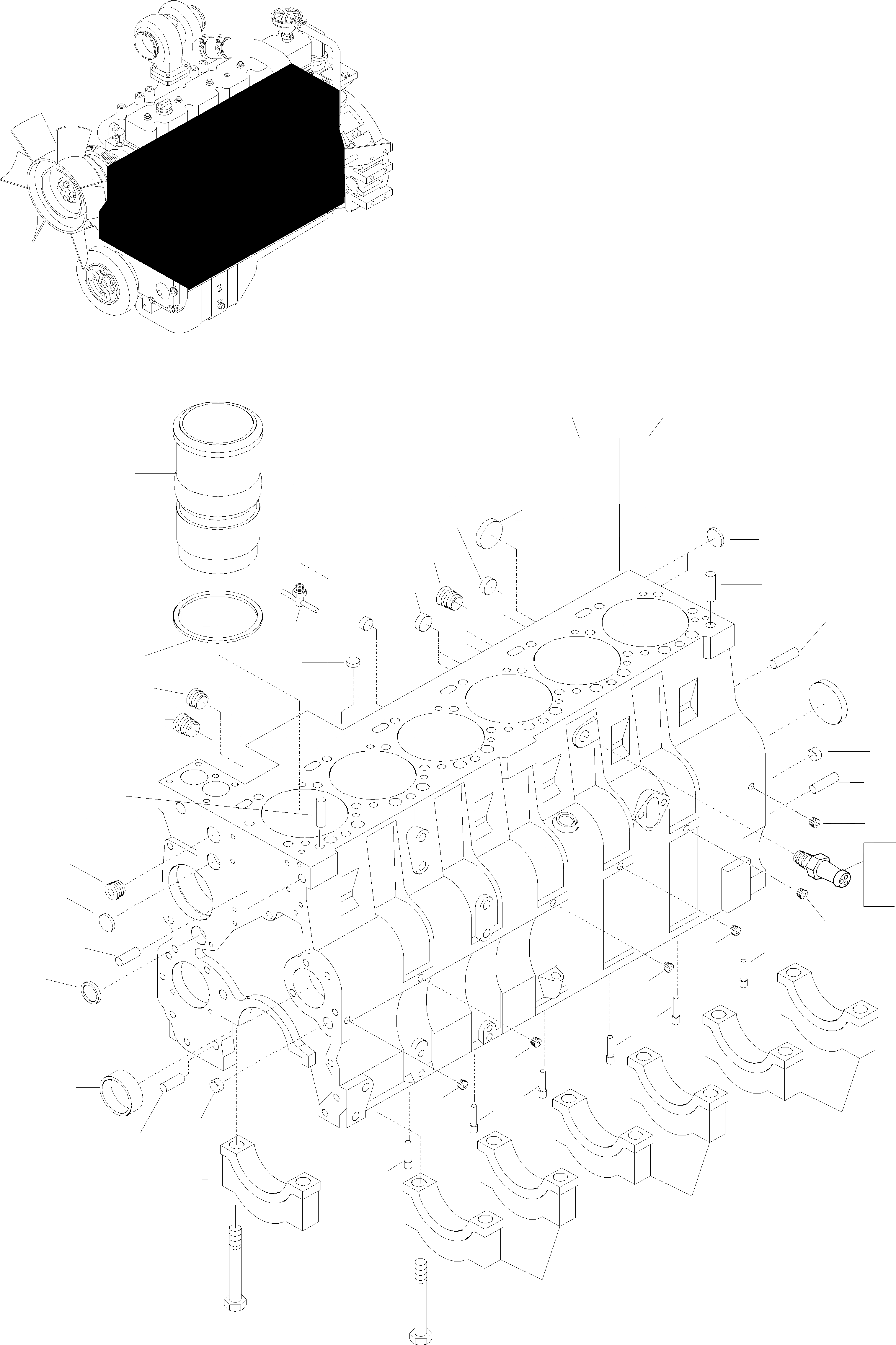 Схема запчастей Komatsu WA320-3 - БЛОК ЦИЛИНДРОВ И ATTACHING ЧАСТИ ДВИГАТЕЛЬ, КРЕПЛЕНИЕ ДВИГАТЕЛЯ