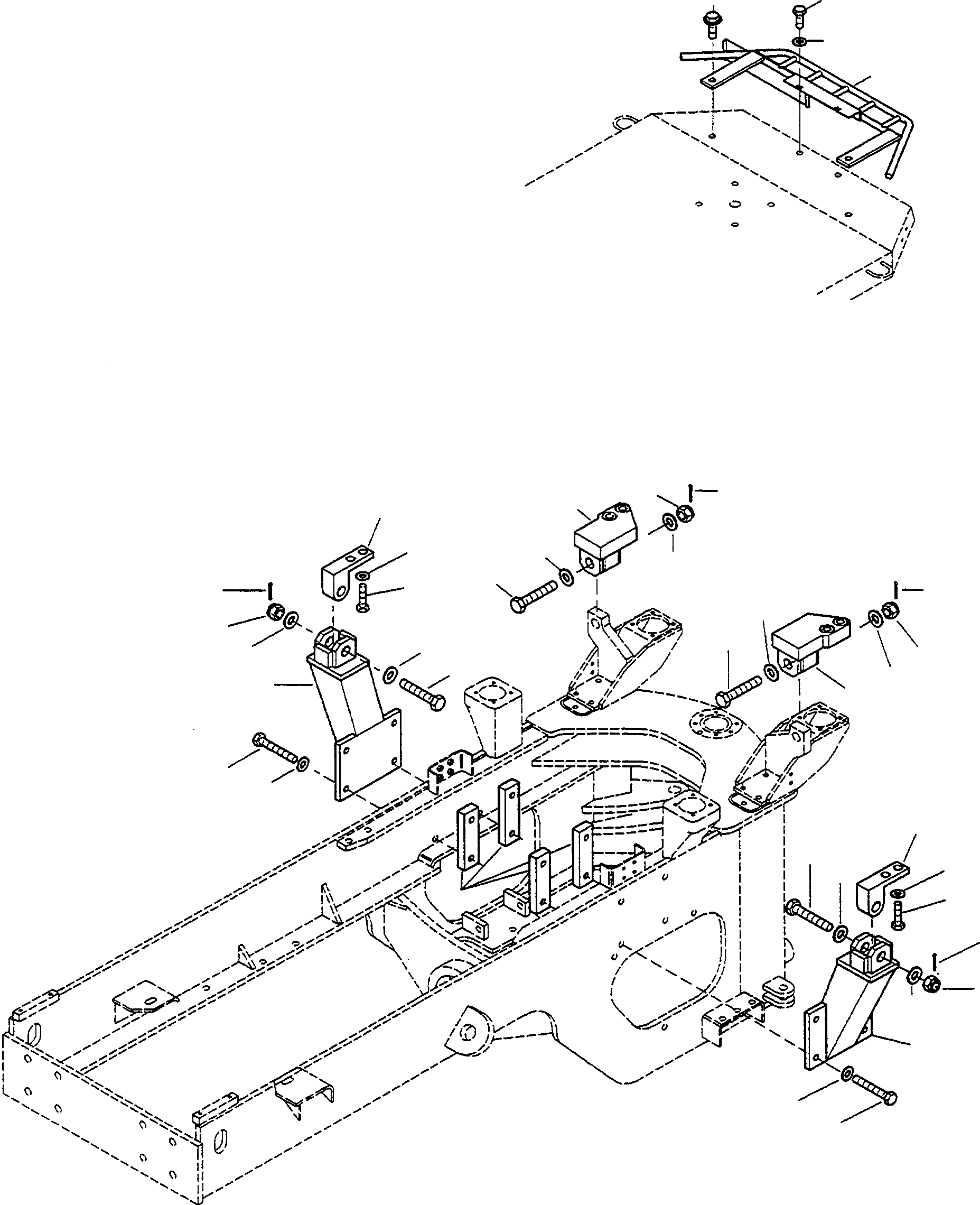 Схема запчастей Komatsu WA320-3 - R.O.P.S. НАВЕС, ATTACHING ЧАСТИ ПРИВОДRS КАБИНА