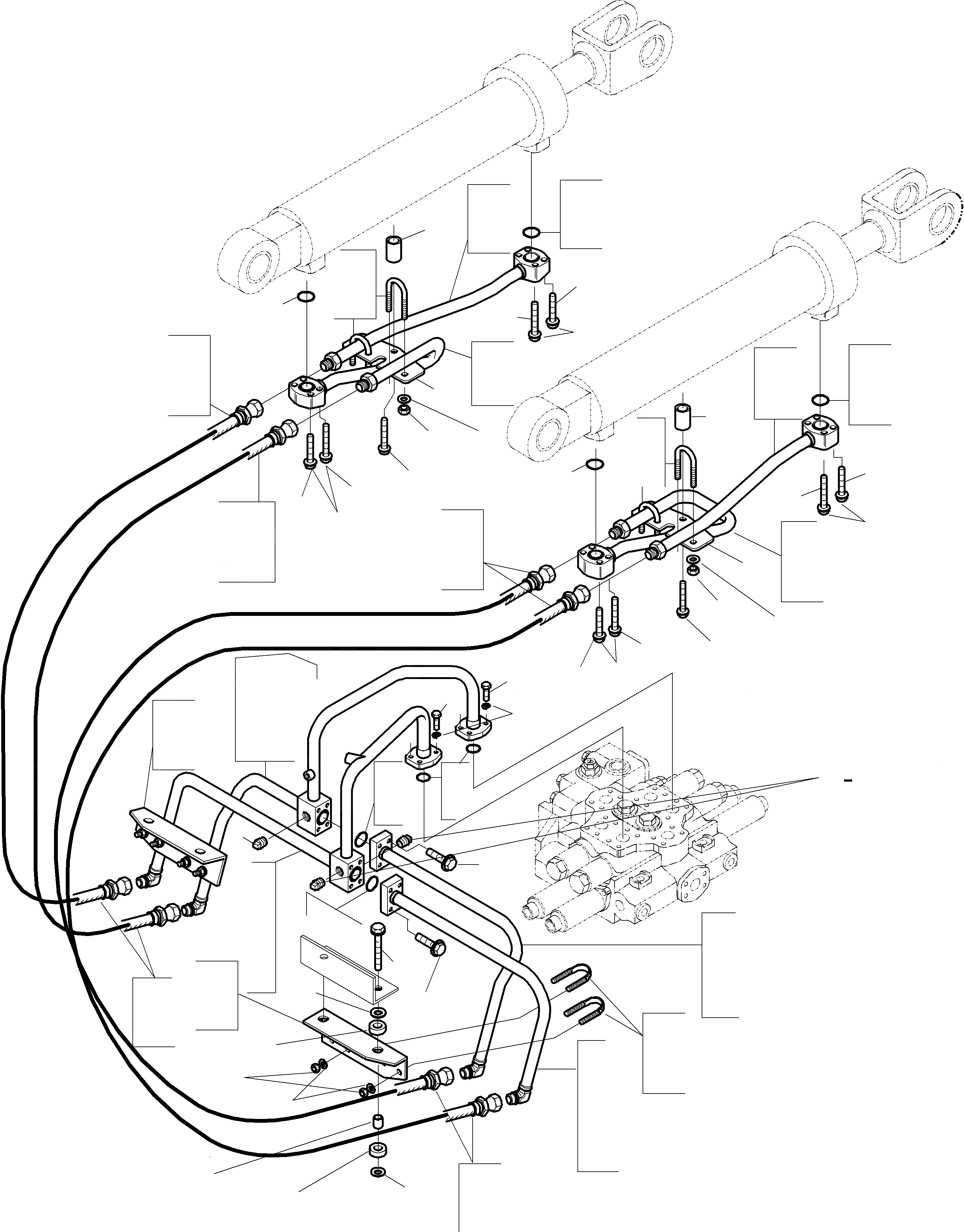 Схема запчастей Komatsu WA320-3 - ГИДРОЦИЛИНДР ПОДЪЕМА И ТРУБЫS ГИДРАВЛИКА
