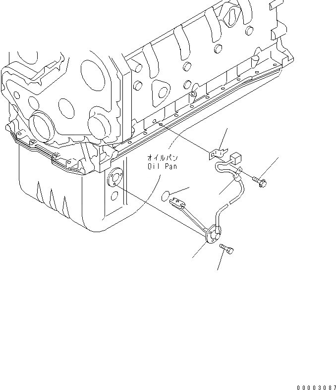 Схема запчастей Komatsu WA320-5 - ДАТЧИК УР-НЯ МАСЛА AA ДВИГАТЕЛЬ