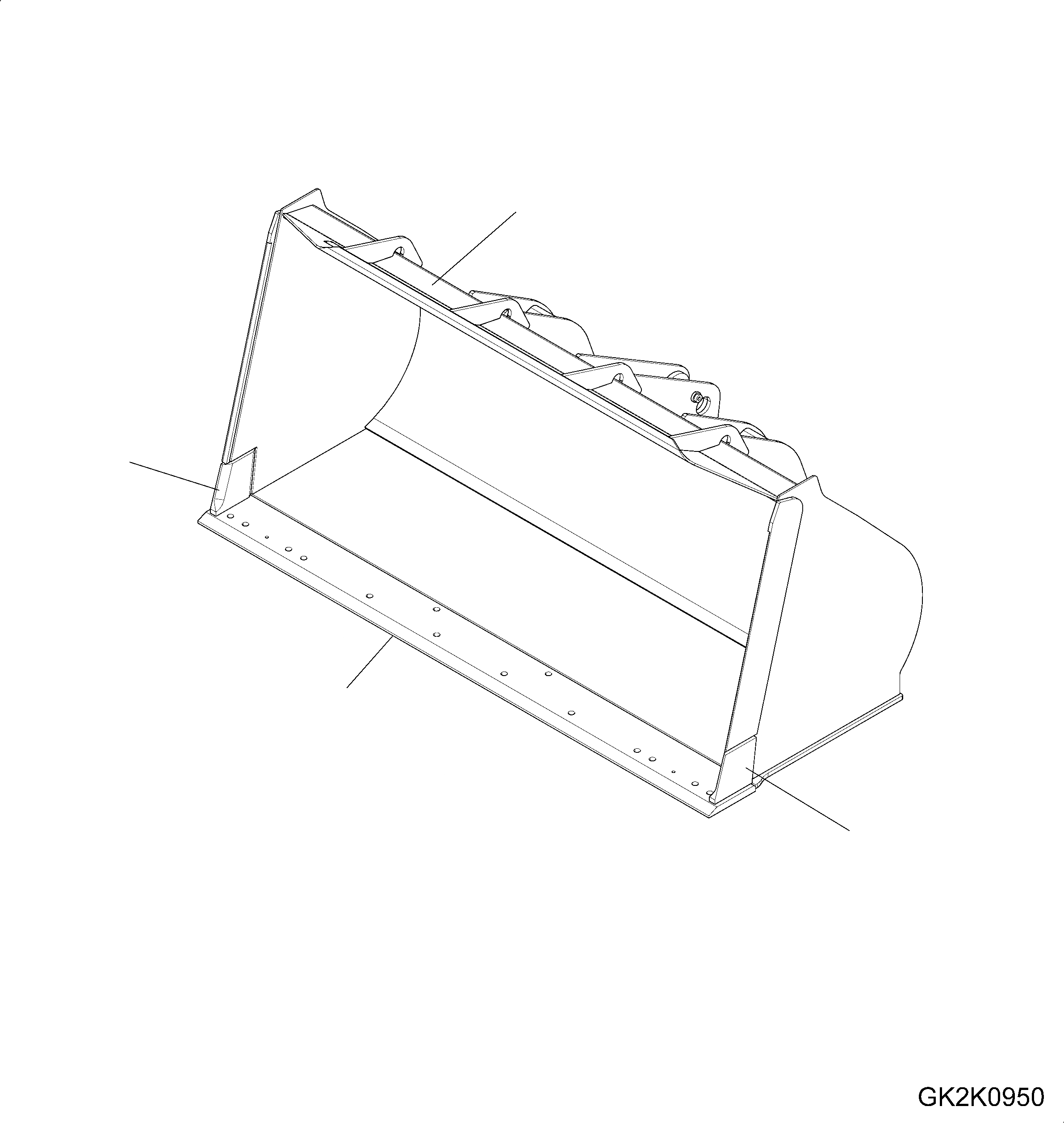 Схема запчастей Komatsu WA320-5 - КОВШ (БЕЗ TEETH) (.CBM) (ТИП-B) T РАБОЧЕЕ ОБОРУДОВАНИЕ