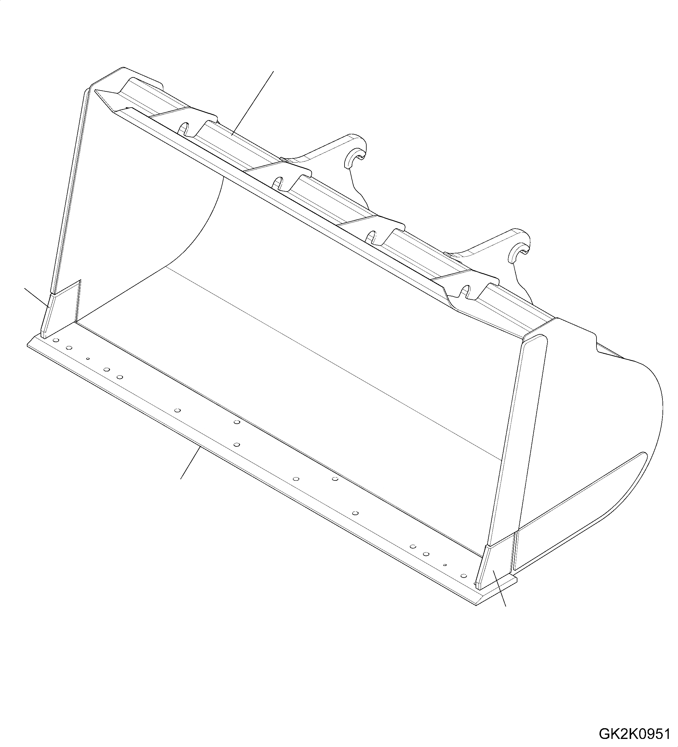 Схема запчастей Komatsu WA320-5 - КОВШ ДЛЯ БЫСТРОСЪЕМН. МЕХ-М (БЕЗ TEETH) (.CBM) (ТИП-B) T РАБОЧЕЕ ОБОРУДОВАНИЕ