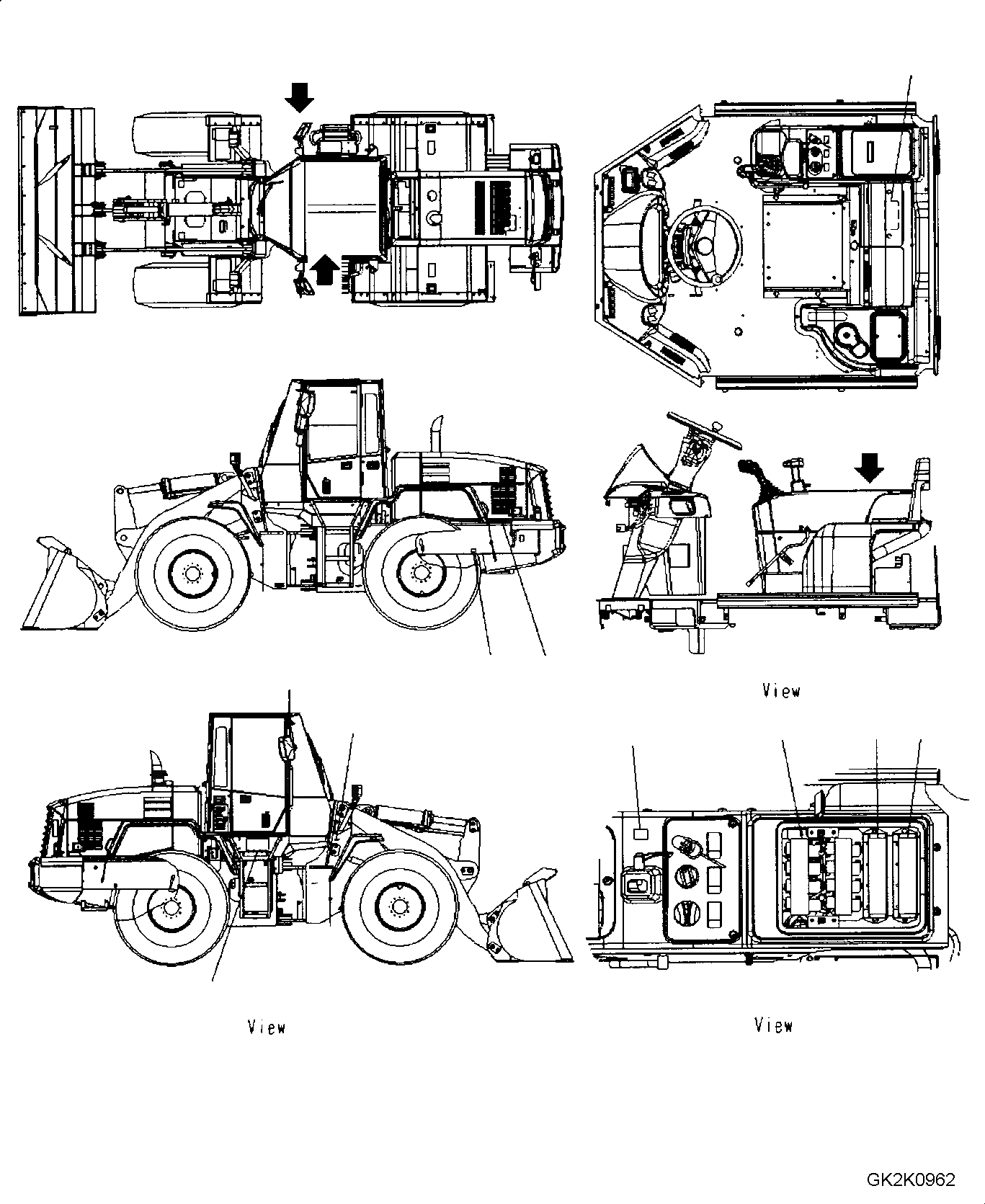 Схема запчастей Komatsu WA320-5 - МАРКИРОВКА (ПОРТУГАЛ.) U МАРКИРОВКА