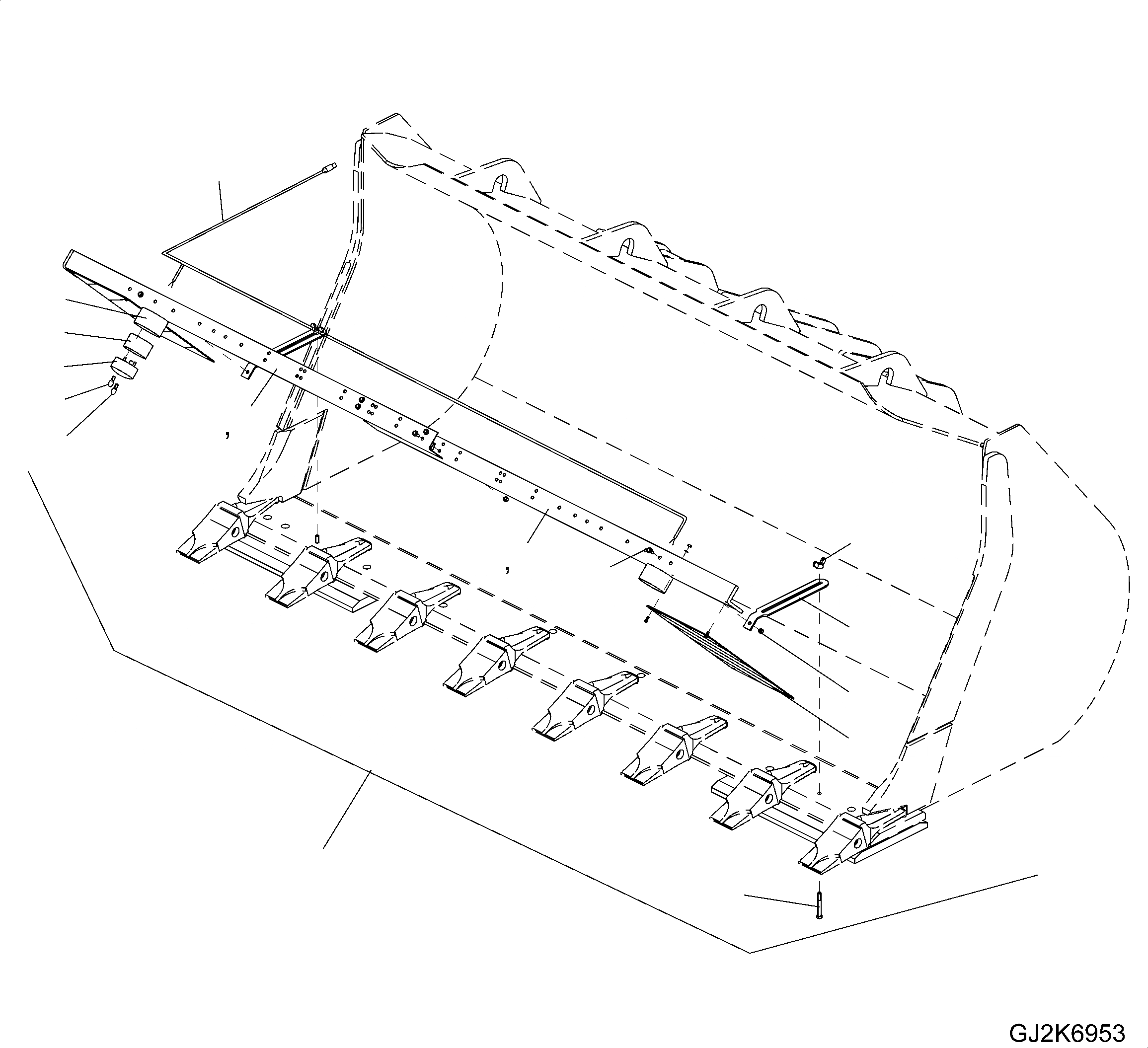 Схема запчастей Komatsu WA320-5 - ЗУБЬЯКРЫШКА(SN H - H) W РАЗНОЕ