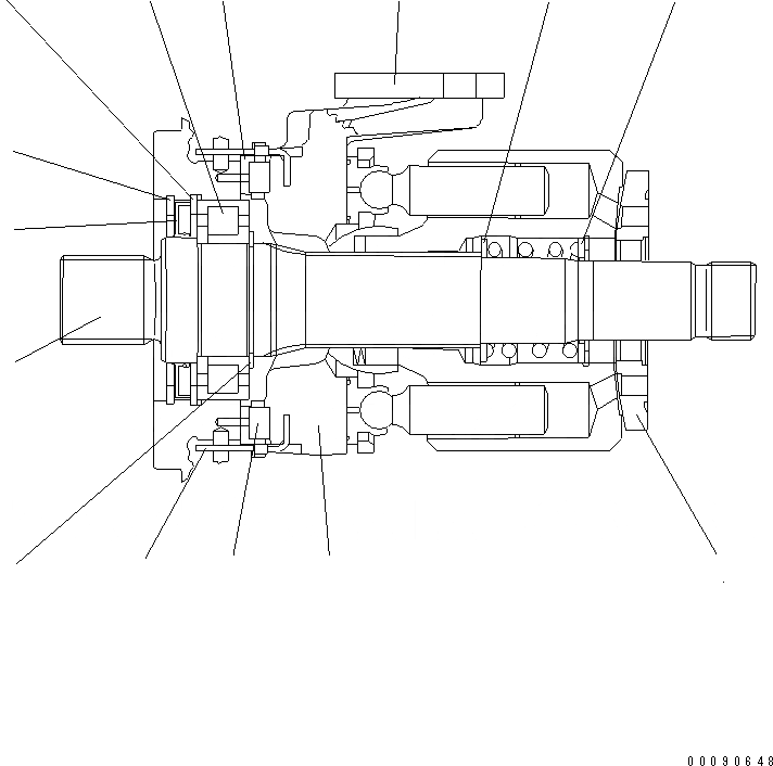 Схема запчастей Komatsu WA320L-5 - НАСОС (/7)(№87-) ОСНОВН. КОМПОНЕНТЫ И РЕМКОМПЛЕКТЫ