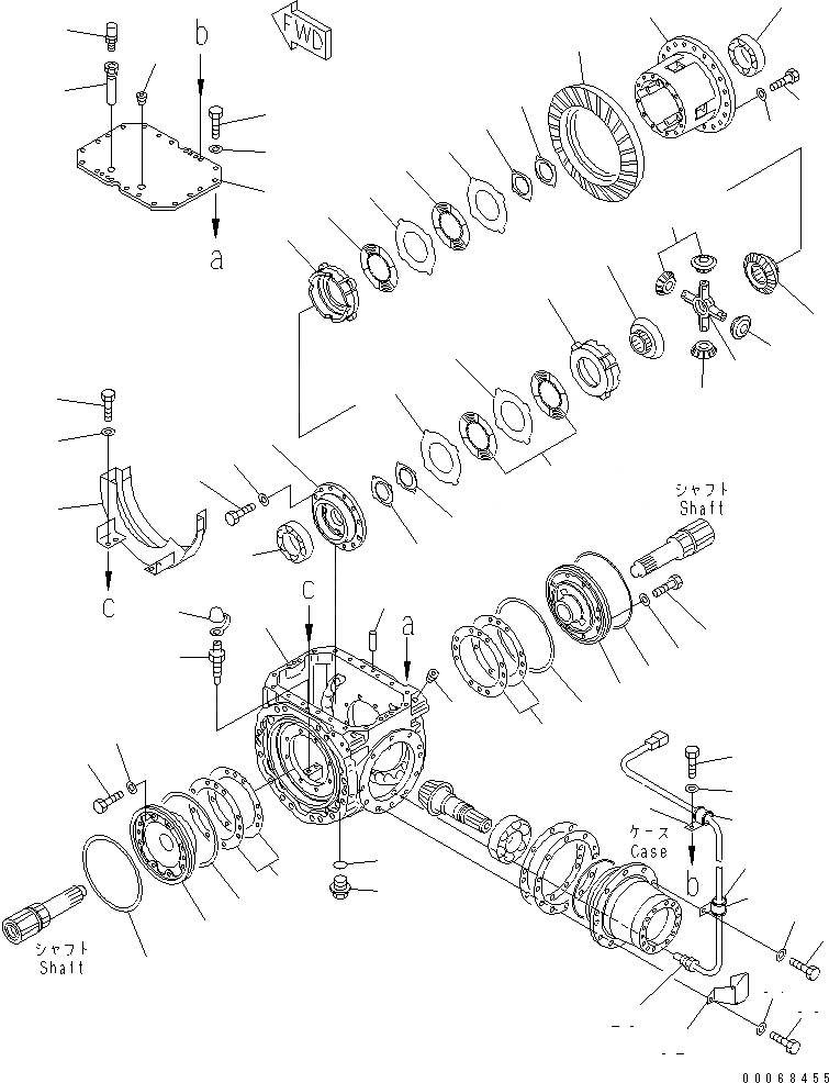 Схема запчастей Komatsu WA320PZ-6 - HST НАСОС(№7-) СИЛОВАЯ ПЕРЕДАЧА
