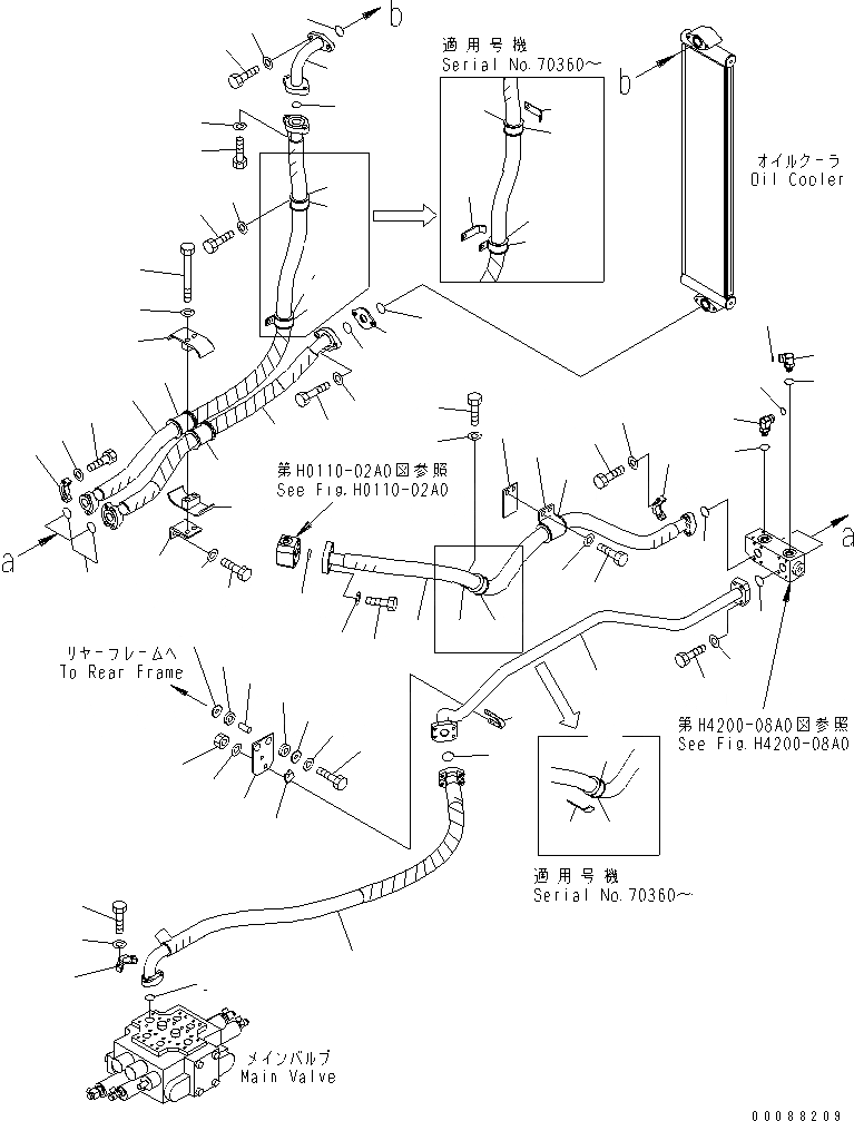 Схема запчастей Komatsu WA320PZ-6 - ГИДРОЛИНИЯ (ВОЗВРАТ. ЛИНИЯ)(№7-) ГИДРАВЛИКА