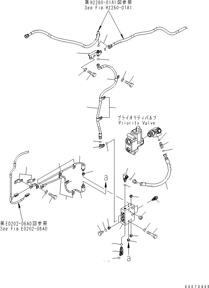 Схема запчастей Komatsu WA320PZ-6 - ЭКСТРЕНН. РУЛЕВ. УПРАВЛЕНИЕ (КЛАПАН КРЕПЛЕНИЕ И PRESSURE ПЕРЕКЛЮЧАТЕЛЬ)(№7-) ГИДРАВЛИКА