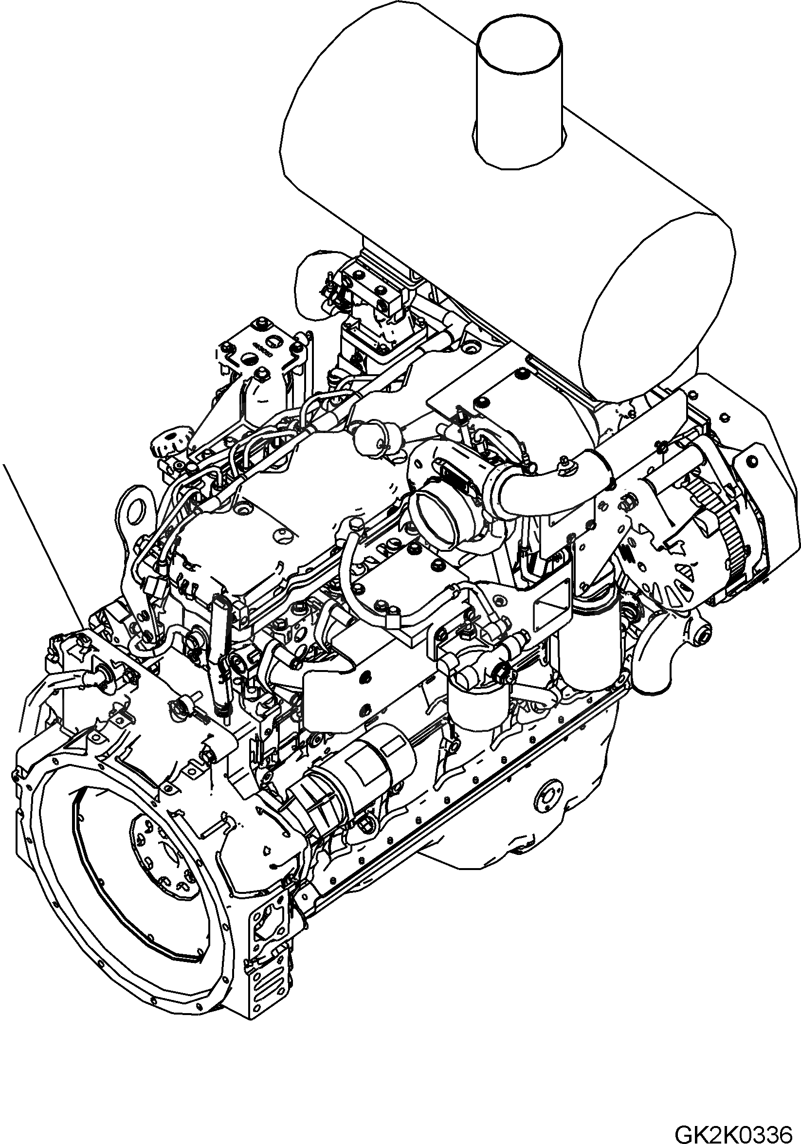 Схема запчастей Komatsu WA320PZ-6 - ДВИГАТЕЛЬ ASSEMBLY AA ДВИГАТЕЛЬ