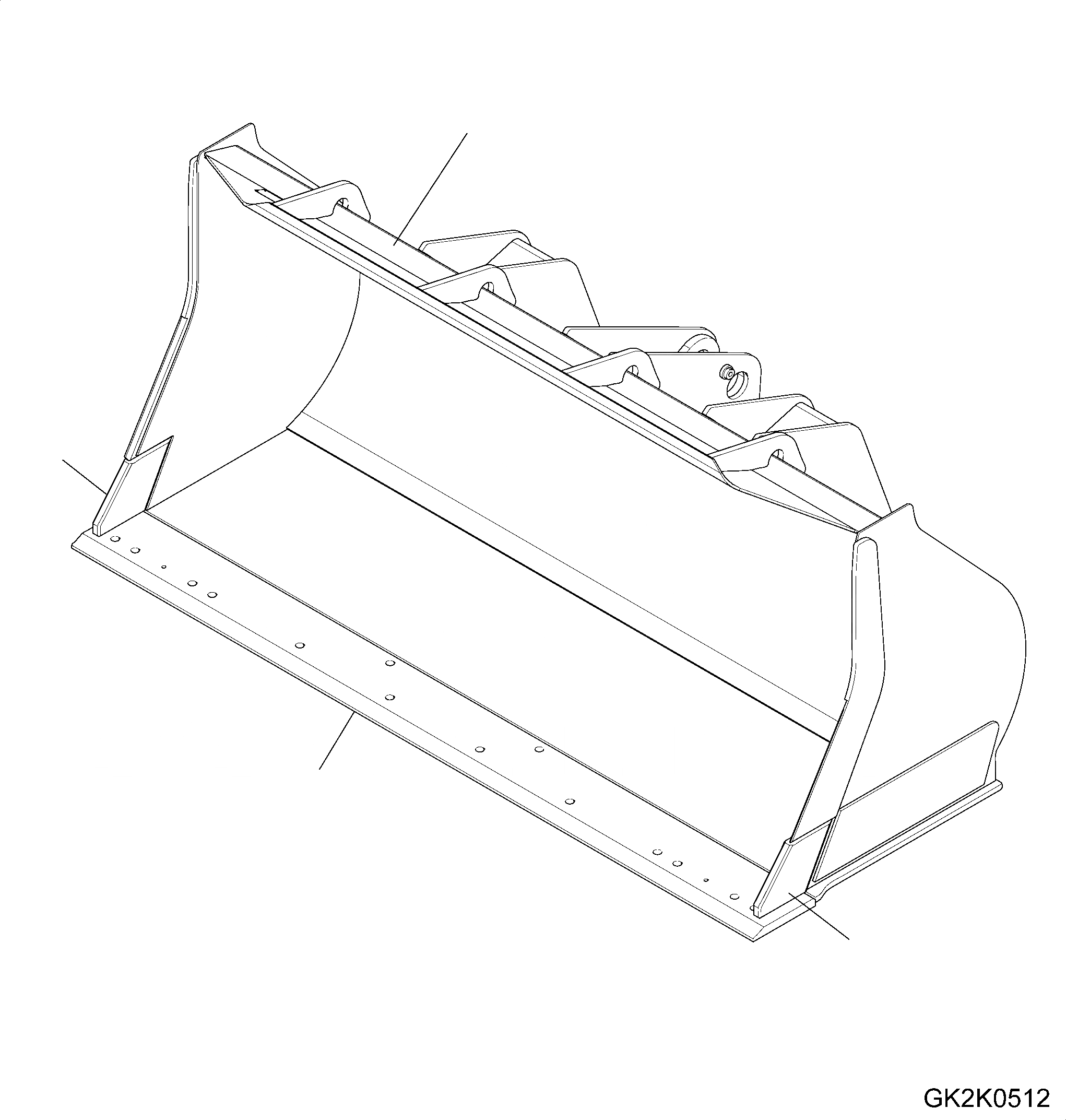 Схема запчастей Komatsu WA320PZ-6 - КОВШ (.7CBM) (БЕЗ TEETH) (ТИП A) T РАБОЧЕЕ ОБОРУДОВАНИЕ