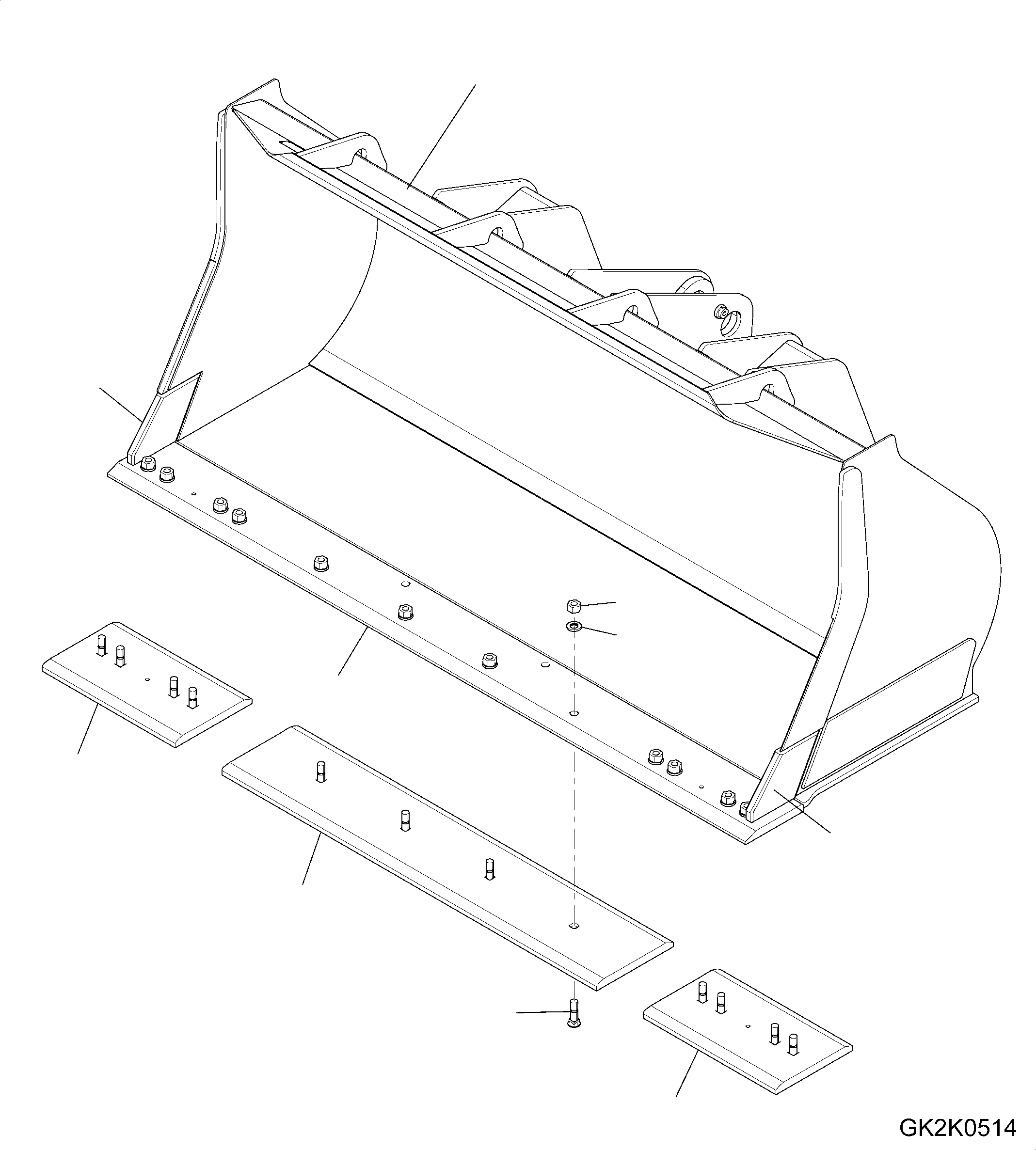 Схема запчастей Komatsu WA320PZ-6 - КОВШ (.9CBM) (С BOC) (ТИП A) T РАБОЧЕЕ ОБОРУДОВАНИЕ