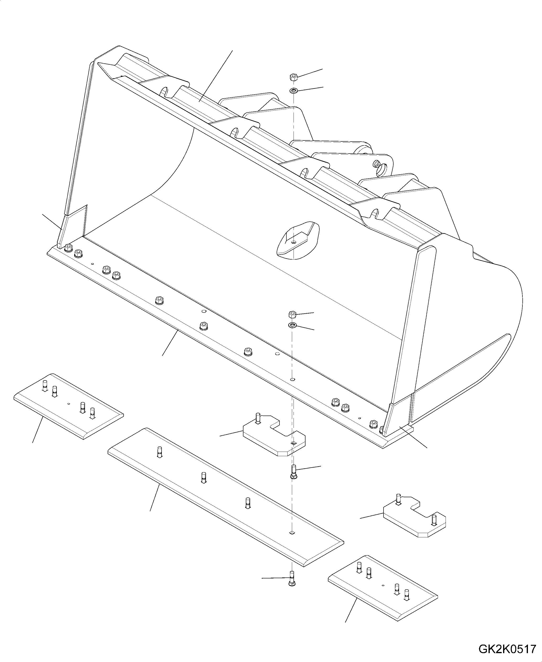 Схема запчастей Komatsu WA320PZ-6 - КОВШ (.CBM) (С BOC) (ТИП CB) T РАБОЧЕЕ ОБОРУДОВАНИЕ