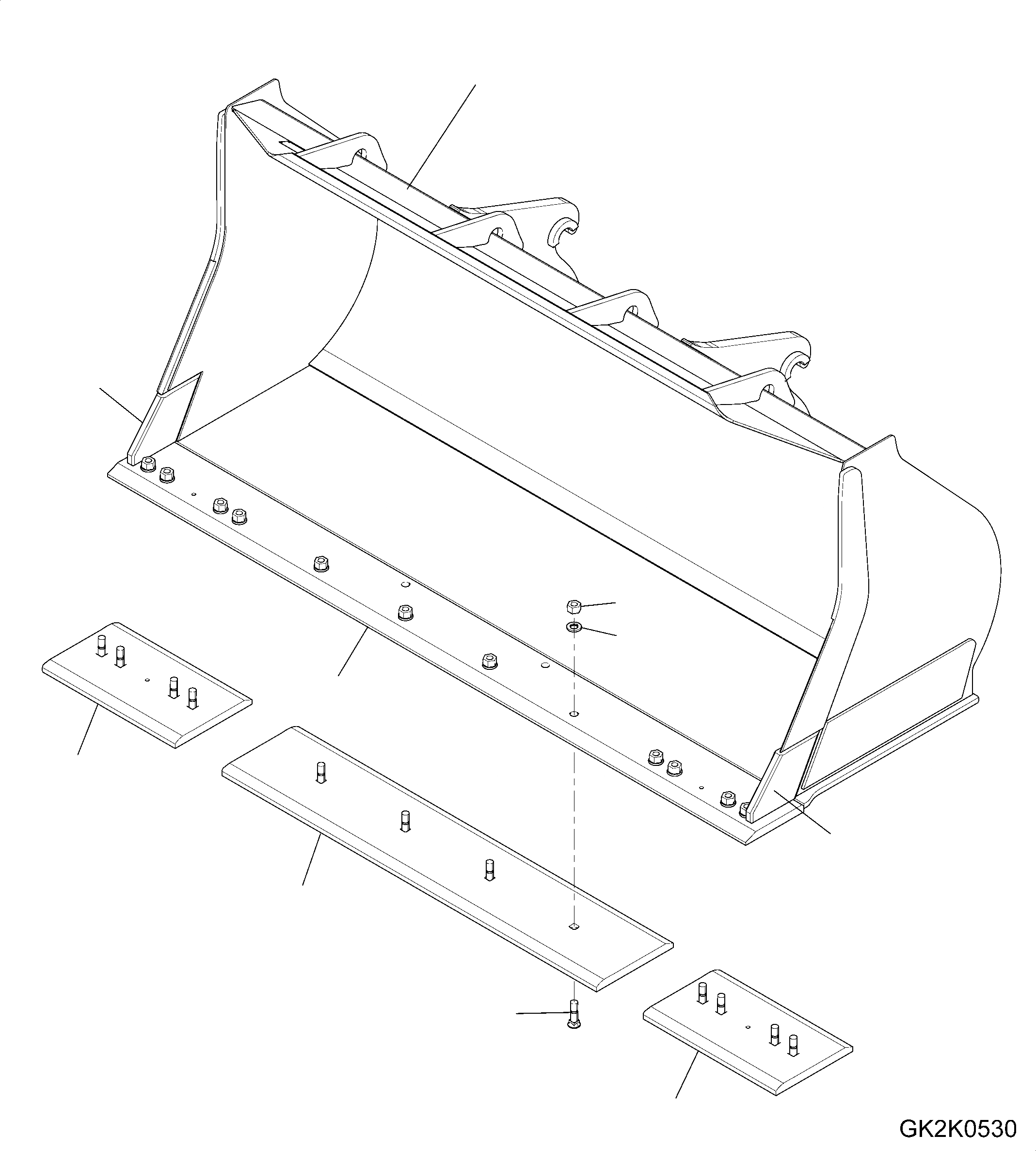 Схема запчастей Komatsu WA320PZ-6 - КОВШ ДЛЯ БЫСТРОСЪЕМН. МЕХ-М (.9CBM) (С BOC) (ТИП A) T РАБОЧЕЕ ОБОРУДОВАНИЕ