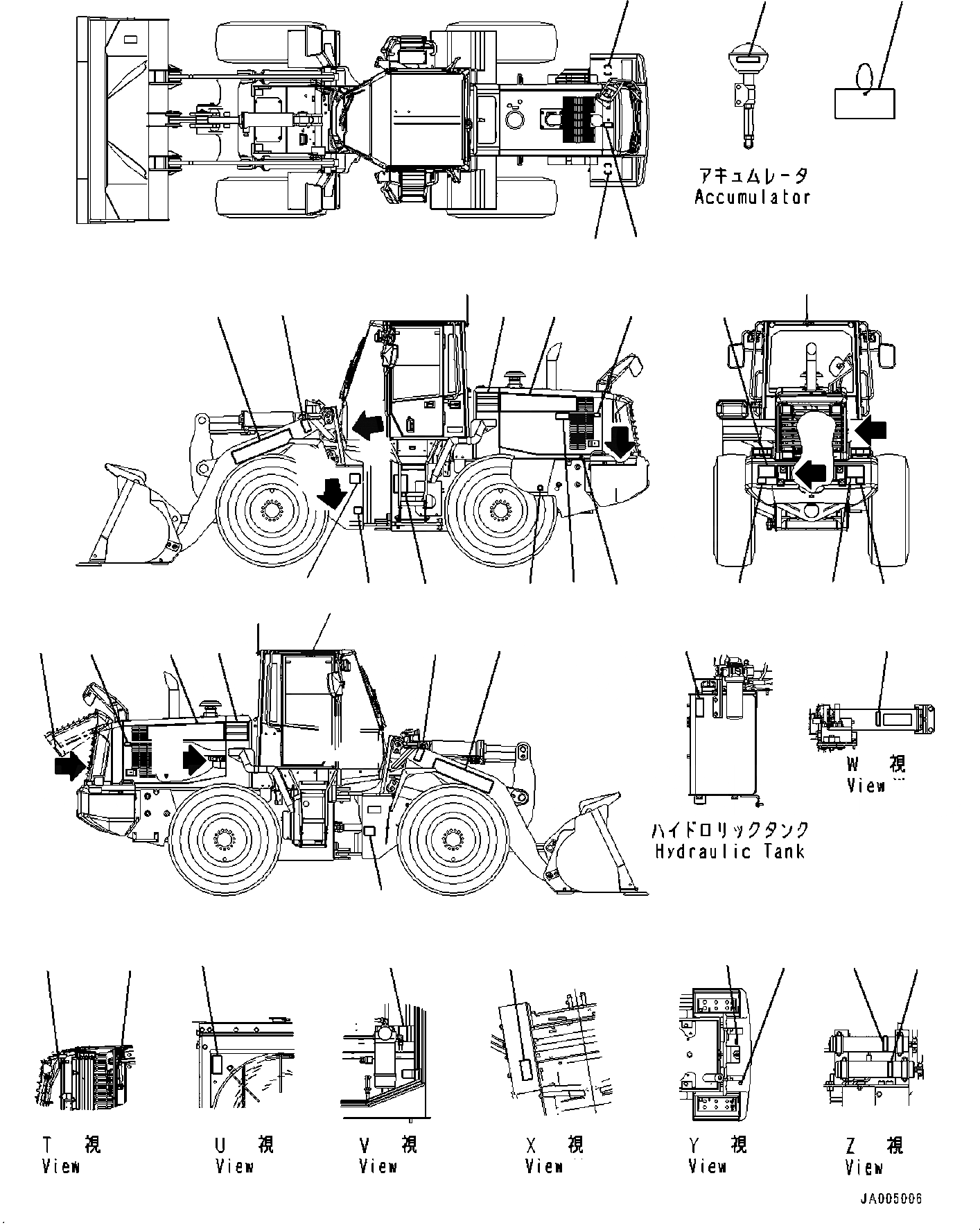 Схема запчастей Komatsu WA320PZ-6 - ТАБЛИЧКИ АНГЛ., ЕС БЕЗОПАСН. REGULATION (EXTERIOR) U МАРКИРОВКА