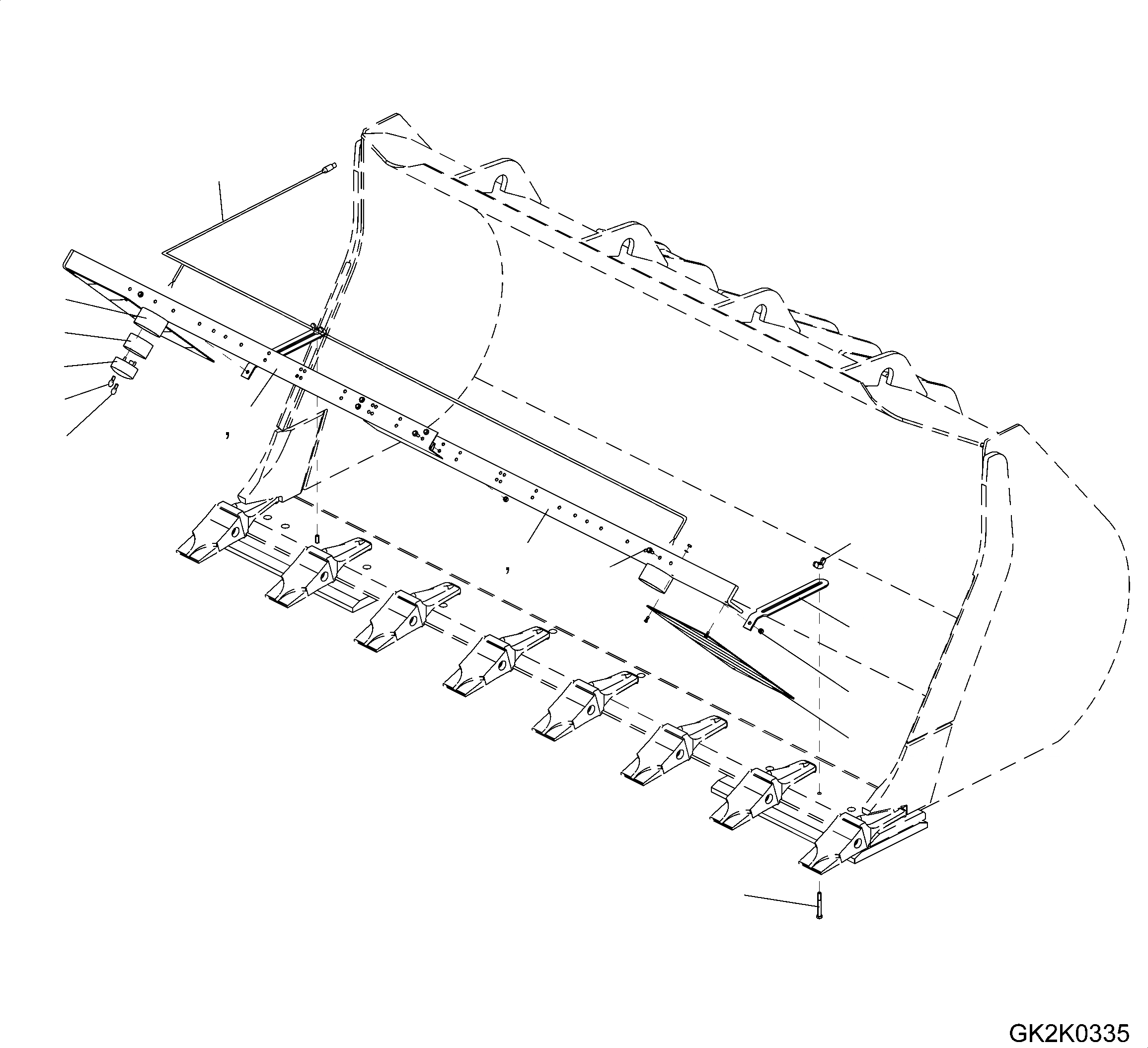 Схема запчастей Komatsu WA320PZ-6 - ЗУБЬЯCOVER W РАЗНОЕ