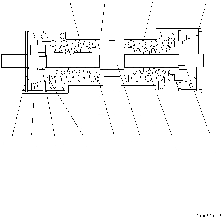 Схема запчастей Komatsu WA320PZ-6 - HYDROSTATIC ТРАНСМИССИЯ (HST) (ВНУТР. ЧАСТИ) (НАСОС) (/7) Y ОСНОВН. КОМПОНЕНТЫ И РЕМКОМПЛЕКТЫ