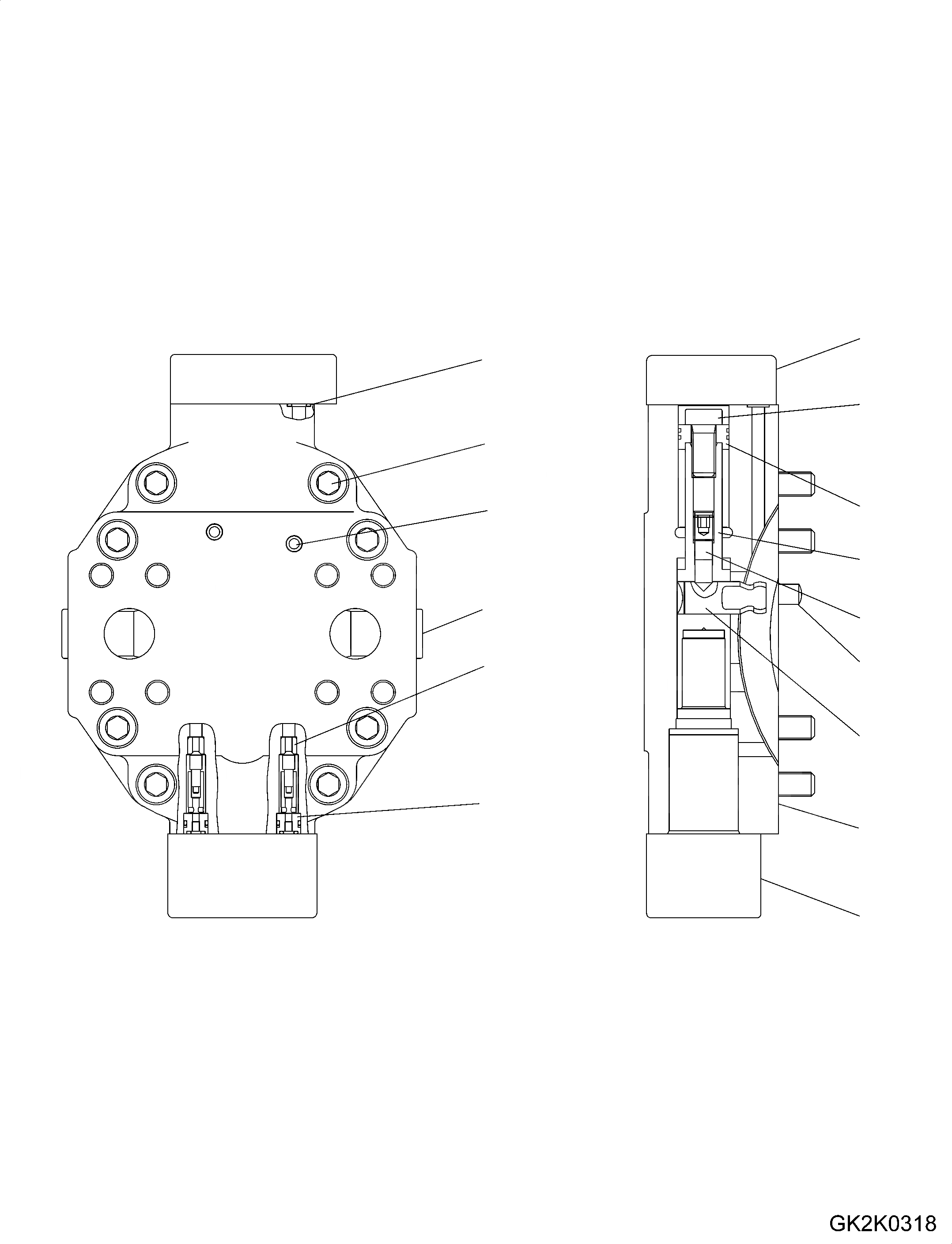 Схема запчастей Komatsu WA320PZ-6 - HYDROSTATIC ТРАНСМИССИЯ (HST) (ВНУТР. ЧАСТИ) (МОТОР ) ( КМ/Ч) (/) Y ОСНОВН. КОМПОНЕНТЫ И РЕМКОМПЛЕКТЫ