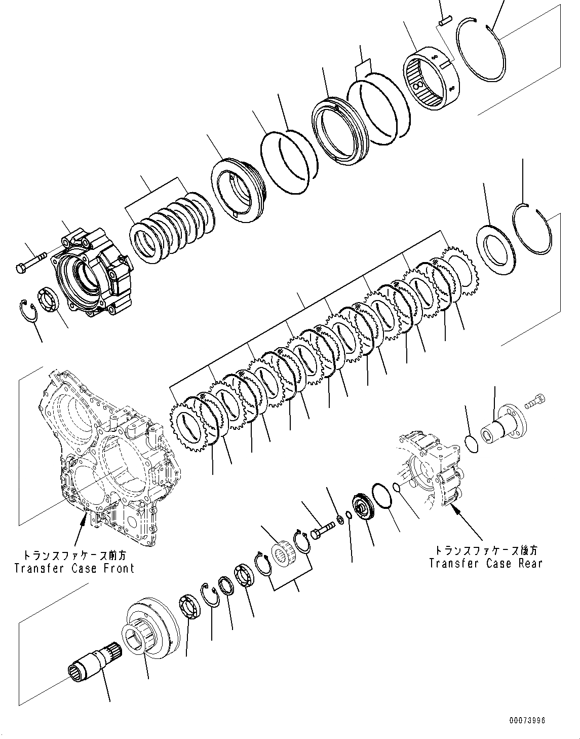 Схема запчастей Komatsu WA320PZ-6 - ПЕРЕДАЧА (ПЕРЕДАЧА МУФТА) POWER TRANSMITTING СИСТЕМА