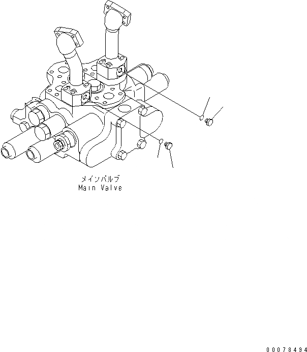 Схема запчастей Komatsu WA320PZ-6 - ГИДРОЛИНИЯ (БЕЗ E.C.S.S.) (ЗАГЛУШКА COVER) (ДЛЯ 2-Х СЕКЦИОНН. КЛАПАН) ГИДРАВЛИКА