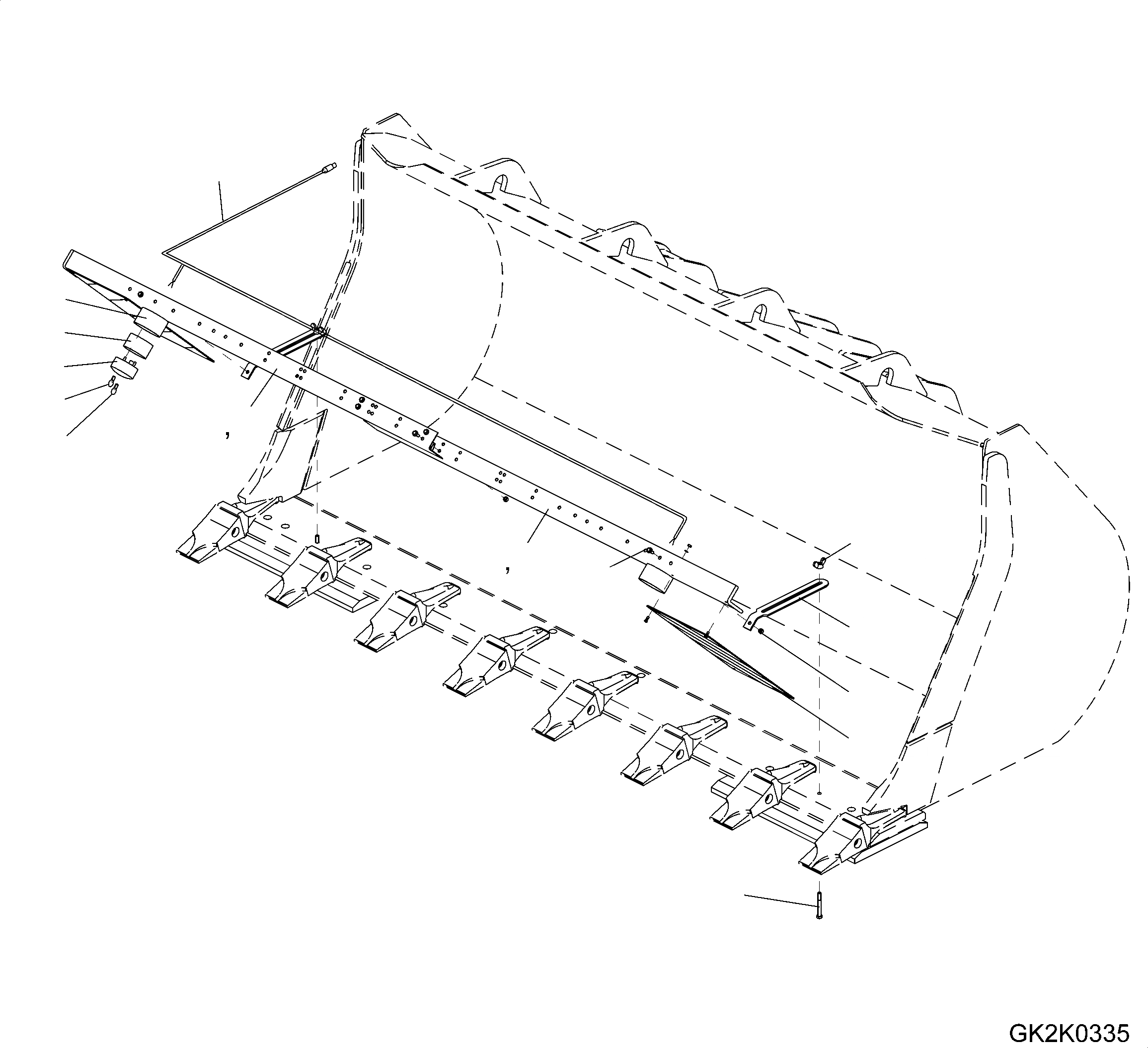 Схема запчастей Komatsu WA320PZ-6 - ЗУБЬЯCOVER РАЗНОЕ