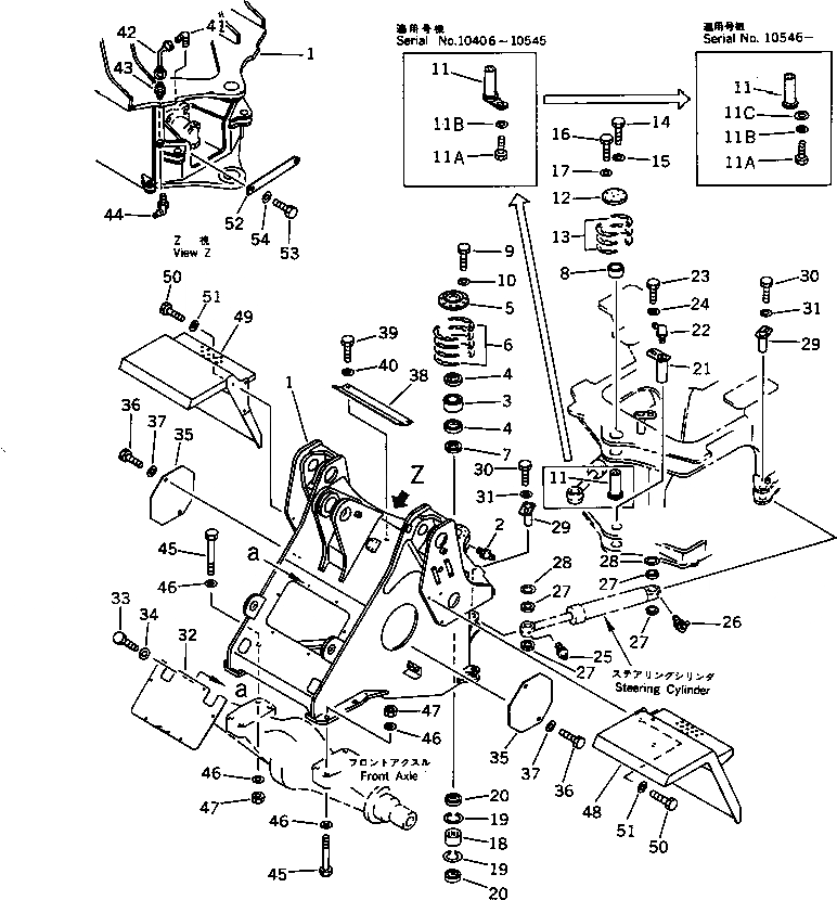 Схема запчастей Komatsu WA350-1 - ТОРКФЛОУ ТРУБЫ (/) ГИДРОТРАНСФОРМАТОР И ТРАНСМИССИЯ