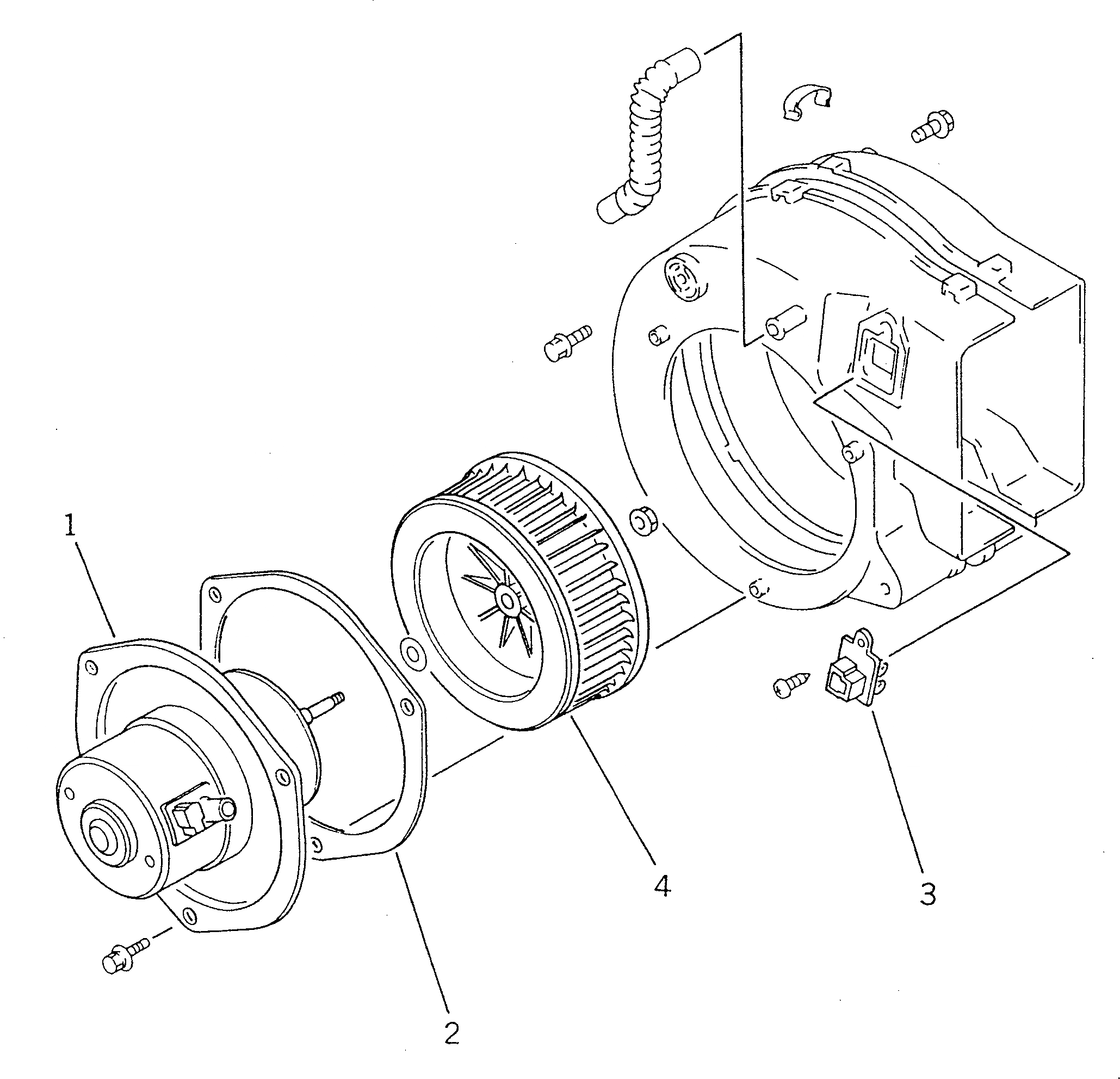 Схема запчастей Komatsu WA350-1 - ОТОПИТЕЛЬ (DENSO) (/)(№-) РАМА И ЧАСТИ КОРПУСА