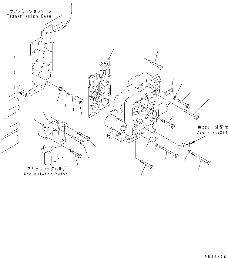 Схема запчастей Komatsu WA350-3-X - КЛАПАН УПРАВЛЕНИЯ ТРАНСМИССИЕЙ (/) (КРЕПЛЕНИЕ)(№-) ТРАНСМИССИЯ