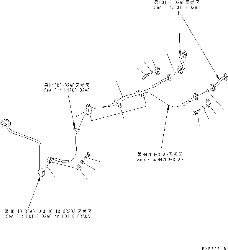 Схема запчастей Komatsu WA350-3A - ЛИНИЯ ОХЛАЖДЕНИЯ (ГИДРАВЛ ЛИНИЯ ТРУБЫ) СИСТЕМА ОХЛАЖДЕНИЯ