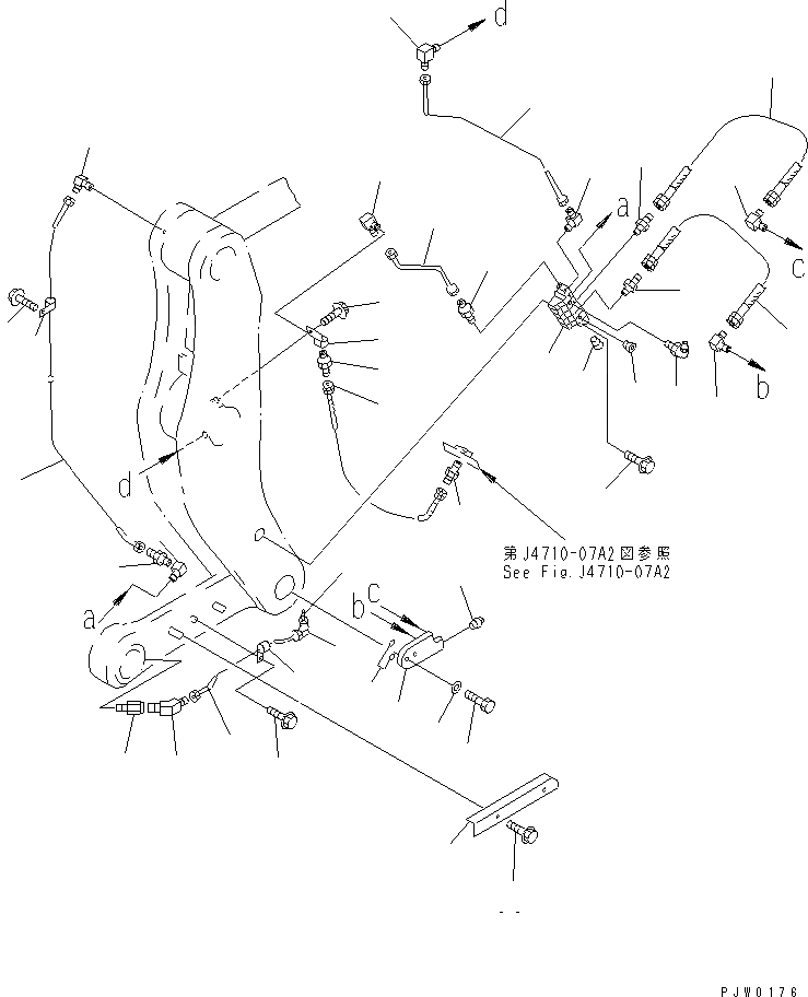 Схема запчастей Komatsu WA350-3A - УДАЛЕННАЯ СМАЗКА (КОЛЕНЧАТЫЙ РЫЧАГ ЛИНИЯ) (С АВТОМАТИЧ. СМАЗКОЙ СИСТЕМА) ОСНОВНАЯ РАМА И ЕЕ ЧАСТИ
