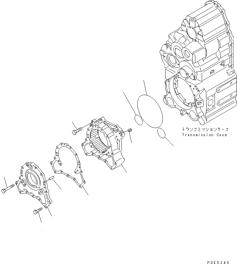 Схема запчастей Komatsu WA350-3-H - ТРАНСМИССИЯ (КОРПУС ТРАНСМИССИИ) (/) ТРАНСМИССИЯ